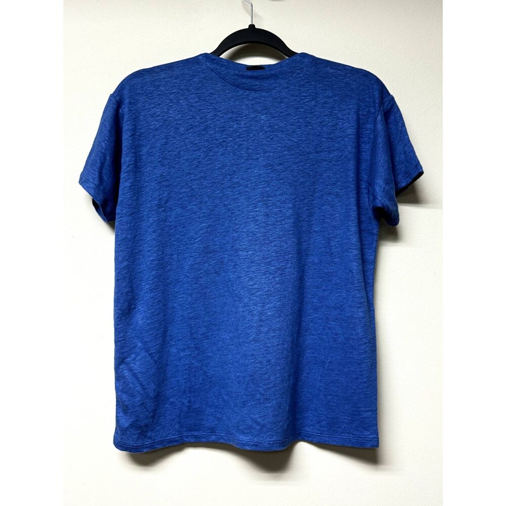 NWT - LUNYA 100% Linen Knit Henley Pajama Short Set, Blue, Sz XS - Picture 4 of 11